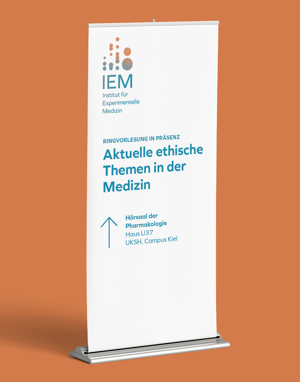 Entwurf eines  Rollups für das Institut für Experimentelle Medizin.