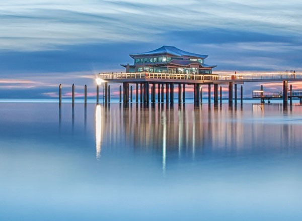 Bild von der Teehaus-Seebrücke in Timmendorf